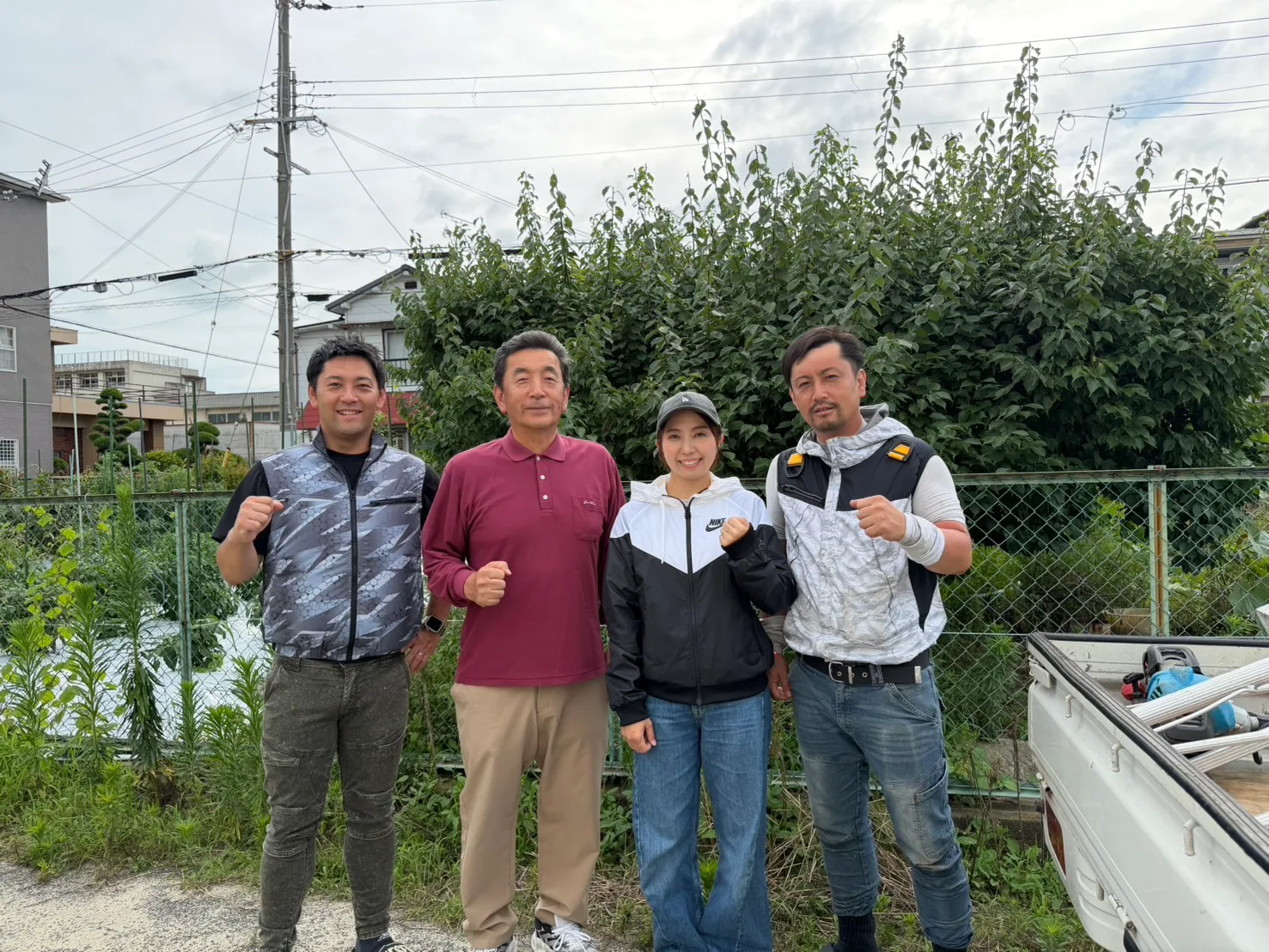 髙木造園の職人と協力会社のスタッフ